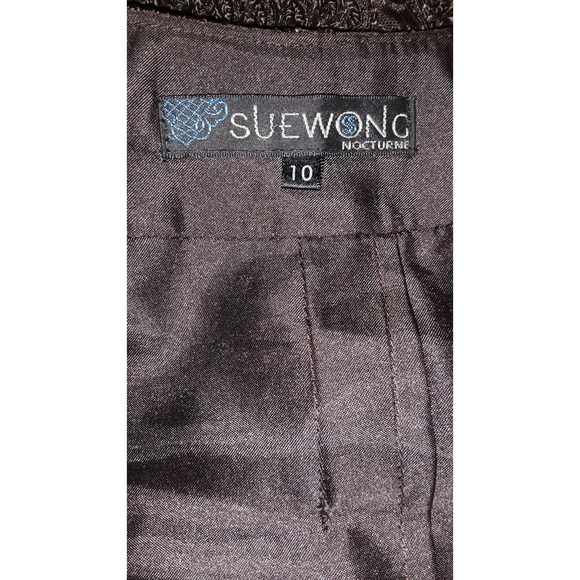 Sue Wong Sz 10 Old Hollywood Glam Soutache Ostrich Feather Evening Jacket - Picture 10 of 11